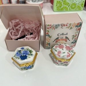 Hand painted containers with lip balm